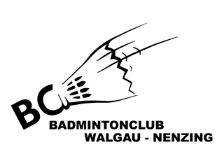 Schiftzug badmintonclub Walgau - Nenzing mit einem Federball